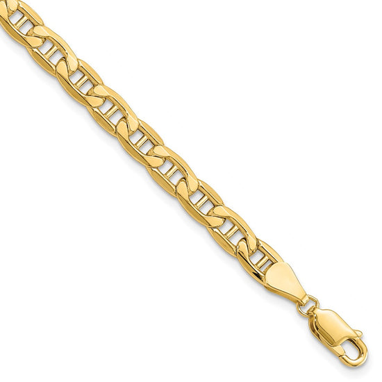 Gold (10K & 14K) Semi-Solid Anchor Chain