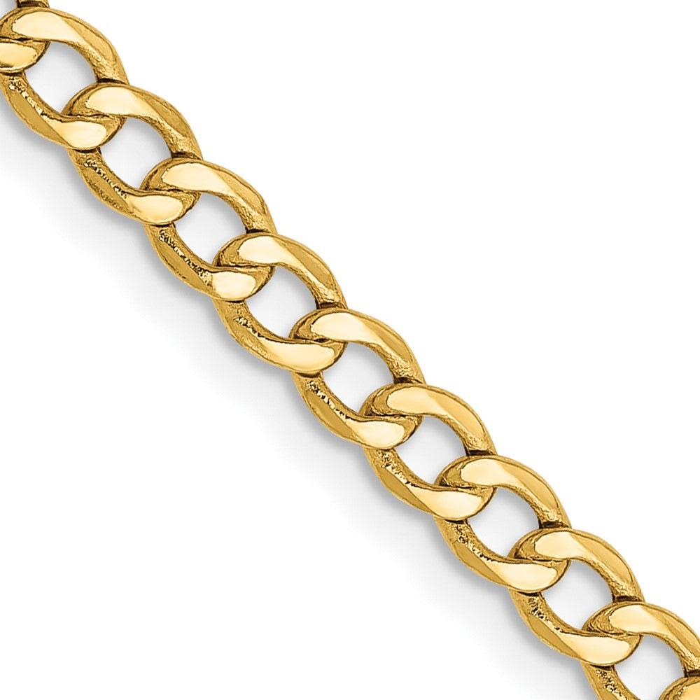 Gold (10K & 14K) Semi-Solid Curb Link Chain