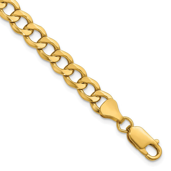 Gold (10K & 14K) Semi-Solid Curb Link Chain