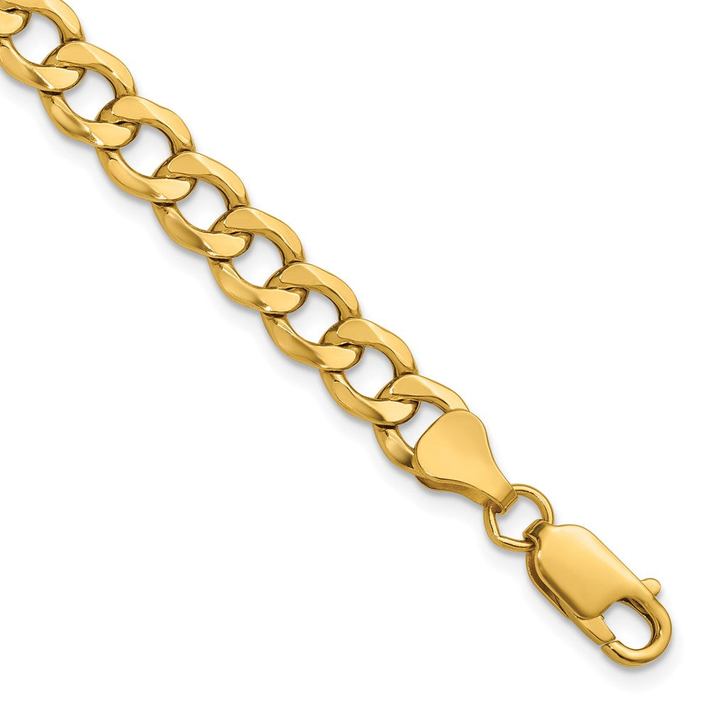 Gold (10K & 14K) Semi-Solid Curb Link Chain