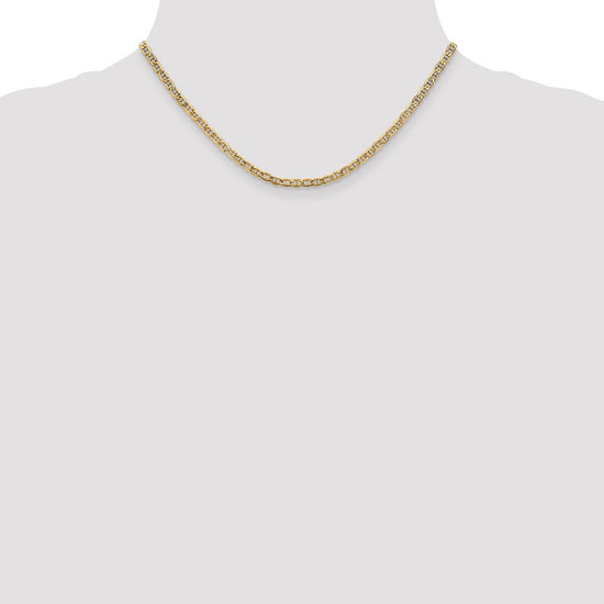 Gold (10K & 14K) Semi-Solid Anchor Chain