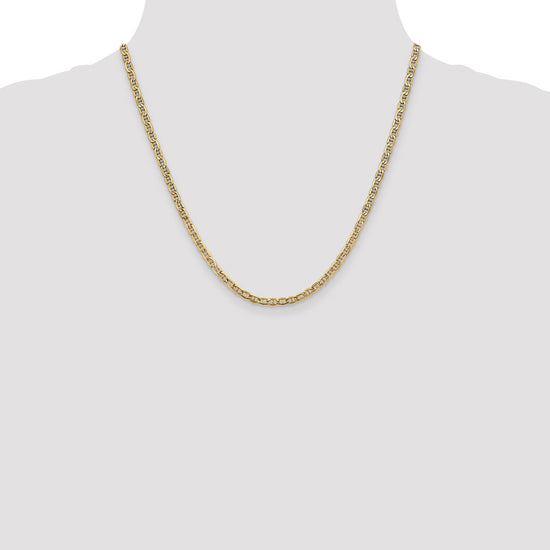Gold (10K & 14K) Semi-Solid Anchor Chain