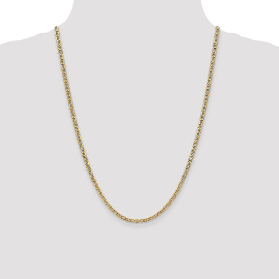 Gold (10K & 14K) Semi-Solid Anchor Chain