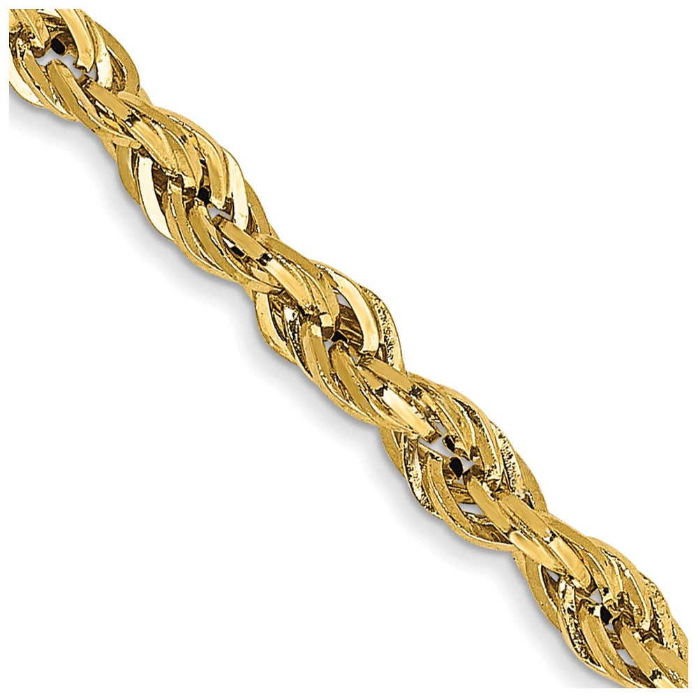 Gold (10K & 14K) Semi-Solid Rope Chains
