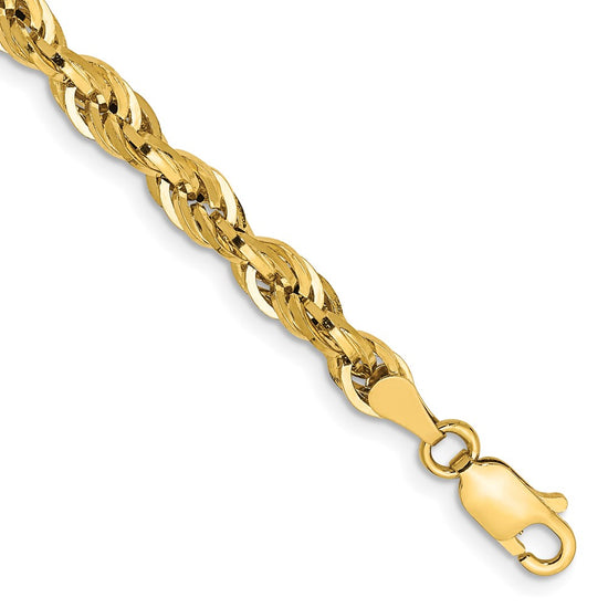 Gold (10K & 14K) Semi-Solid Rope Chains