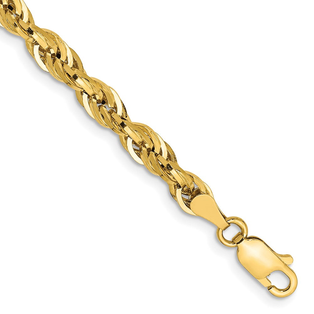 Gold (10K & 14K) Semi-Solid Rope Chains