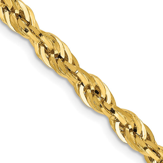 Gold (10K & 14K) Semi-Solid Rope Chains