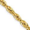 Gold (10K & 14K) Semi-Solid Rope Chains
