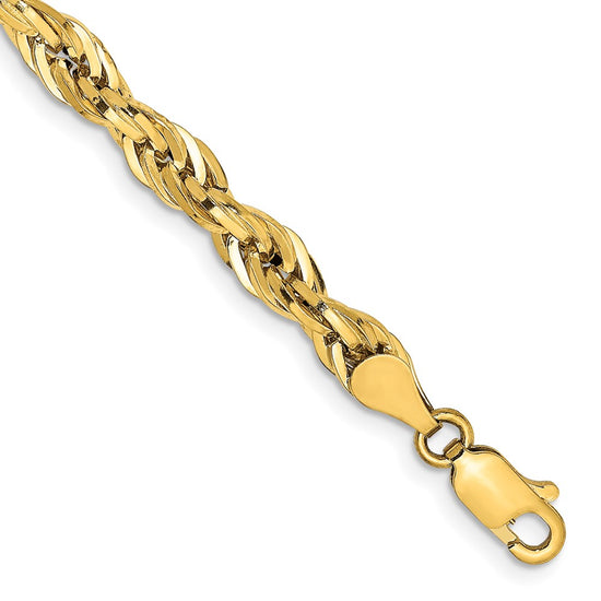 Gold (10K & 14K) Semi-Solid Rope Chains