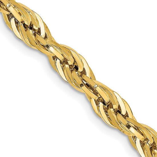 Gold (10K & 14K) Semi-Solid Rope Chains