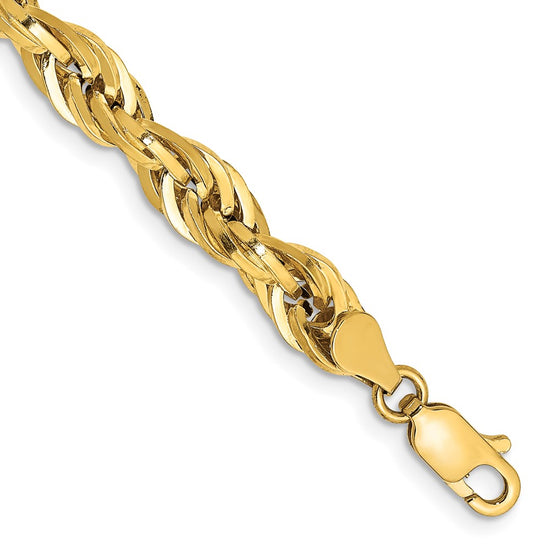 Gold (10K & 14K) Semi-Solid Rope Chains