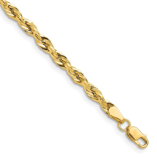 Gold (10K & 14K) Semi-Solid Rope Chains