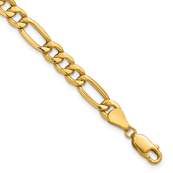 Gold (10K & 14K) Semi-Solid Figaro Chain