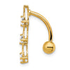 10k CZ Xoxo Belly Dangle