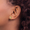 10k and 12k Tri-color Black Hills Gold Grapes and Leaves Post Earrings