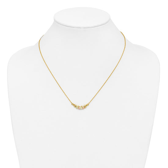 10k Tri-color Black Hills Gold Necklace