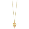 10k and 12k Tri-color Black Hills Gold Grapes and Leaves 14k Gold-filled Chain 18 inch Necklace