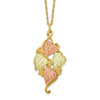 10k and 12k Tri-color Black Hills Gold Grapes and Leaves 14k Gold-filled Chain 18 inch Necklace