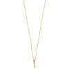 10k Tri-color Black Hills Gold Diamond Rose Necklace