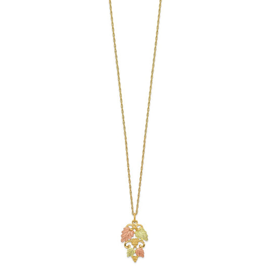 10k Tri-color Black Hills Gold Necklace