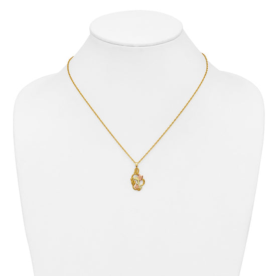 10k Tri-color Black Hills Gold Necklace