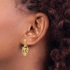 10k Tri-color Black Hills Gold Post Earrings