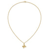 10k Tri-color Black Hills Gold Butterfly Necklace