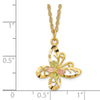 10k Tri-color Black Hills Gold Butterfly Necklace