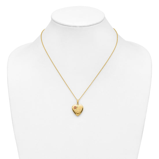 10k w/ 12k Accents and 14k Gold-filled Chain Black Hills Locket