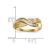 10k Tri-Color Black Hills Gold Diamond Ring