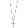10k Tri-Color Black Hills Gold Cross Necklace