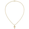 10k Tri-Color Black Hills Gold Cross Necklace
