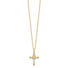 10k & 14k Gold Filled w/ 12k Accents Cross Necklace