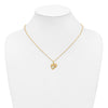 10k Tri-Color Black Hills Gold Hummingbird in Heart Necklace