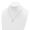 10k Tri-Color Black Hills Gold Cross Necklace