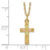 10k Tri-Color Black Hills Gold Cross Necklace