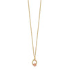 10k and 12k Tri-color Black Hills Gold Butterfly and Leaves on Oval 14k Gold-filled Chain 18 inch Necklace