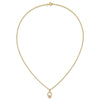 10k and 12k Tri-color Black Hills Gold Butterfly and Leaves on Oval 14k Gold-filled Chain 18 inch Necklace