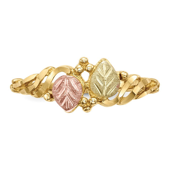 10k Tri-Color Black Hills Gold Ring