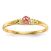 10k Tri-Color Black Hills Gold Rose Ring