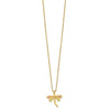 10k Tri-Color Black Hills Gold Dragonfly Necklace