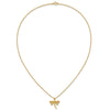 10k Tri-Color Black Hills Gold Dragonfly Necklace