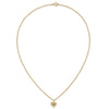 10k Tri-Color Black Hills Gold Heart Garnet Necklace