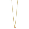10K Tri-color w/14K Gold-filled Chain Black Hills Gold Necklace