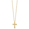10k w/12K Accents Black Hills Gold Cross 18IN Necklace