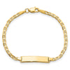 10k Flat Anchor Link ID Bracelet