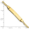 10k Flat Curb Link ID Bracelet