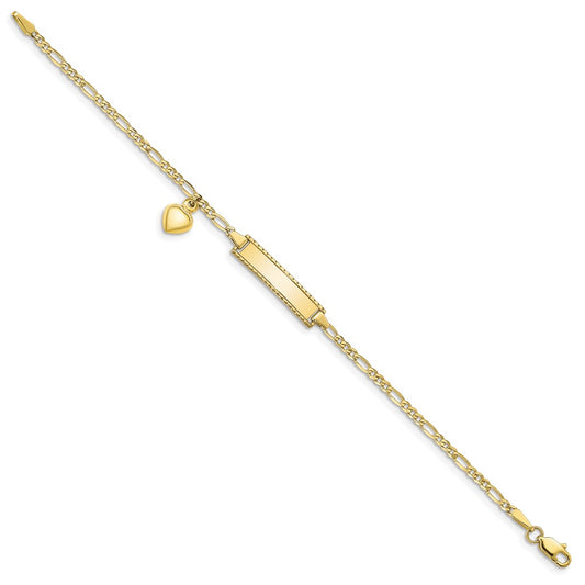 10k Figaro Link ID Bracelet