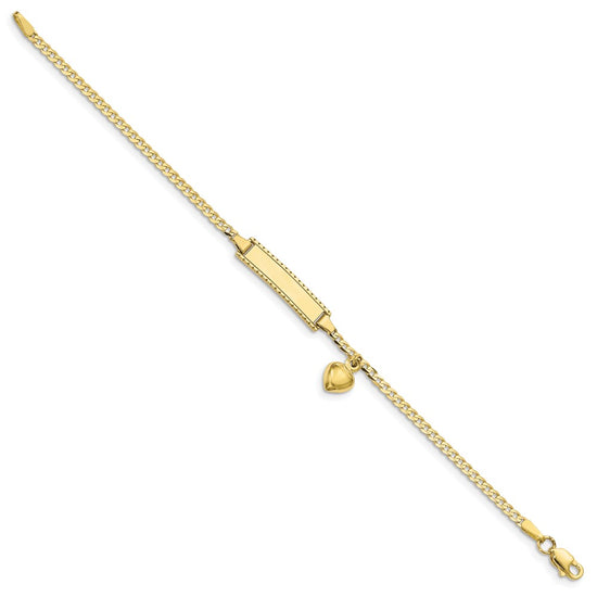 10k Flat Curb Link ID Bracelet
