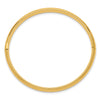 10k 3/16 Polished 5mm Hinged Baby Bangle Bracelet